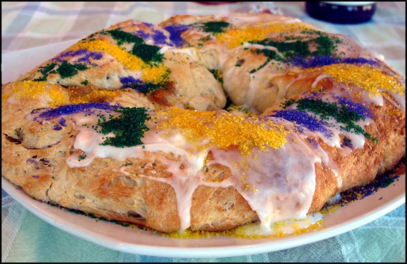 Traditional Mardi Gras King Cake. JACK CLEMONS PHOTO